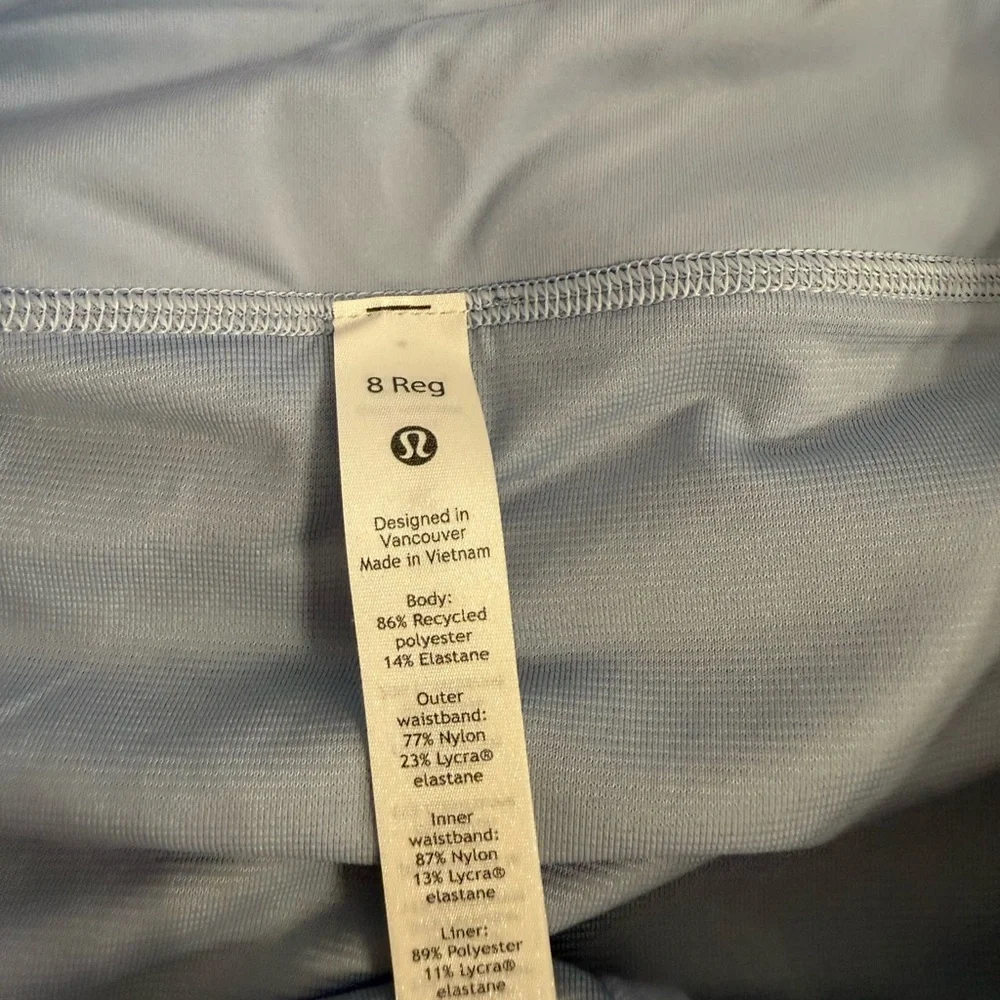 Lululemon Speed Up LR Shorts NWT Blue Linen Size 8 & 10 - Picture 9 of 10